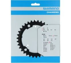 Shimano 105 FC-R7000 34 Zähne Schwarz Kettenblatt