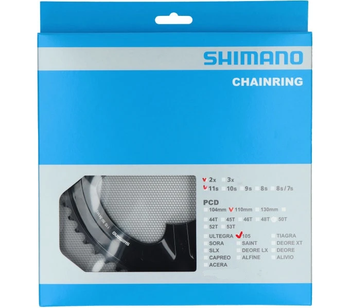Shimano 105 FC-R7000 52 Zähne Schwarz Kettenblatt