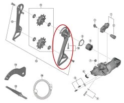 Shimano Ultegra RD-R8150 Schaltwerk Leitblech Aussen